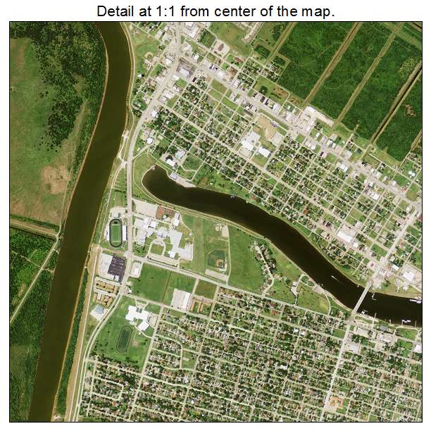 Freeport, Texas aerial imagery detail