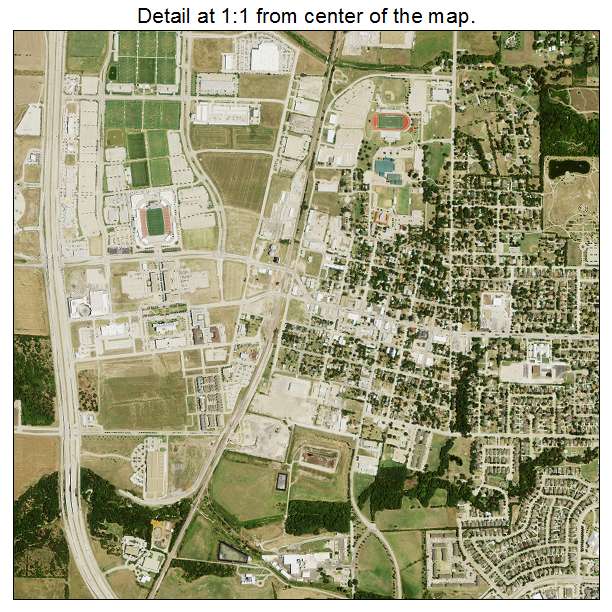 Frisco, Texas aerial imagery detail