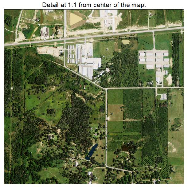 Fulshear, Texas aerial imagery detail