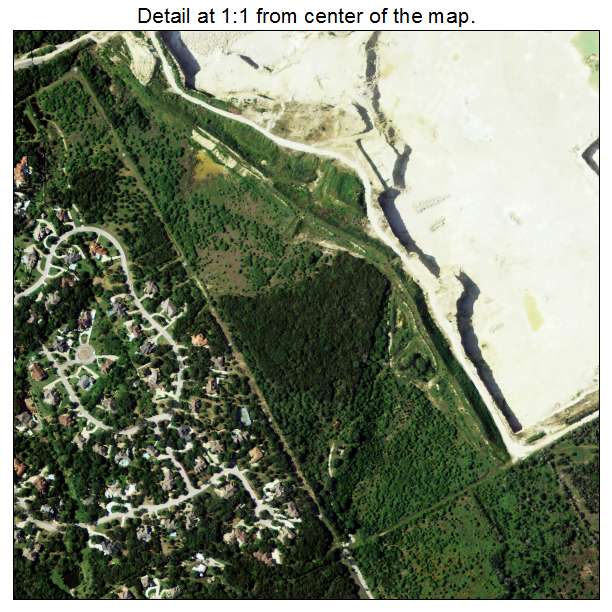 Garden Ridge, Texas aerial imagery detail