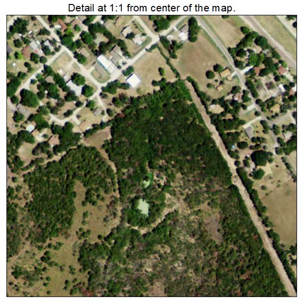 Garrett, Texas aerial imagery detail