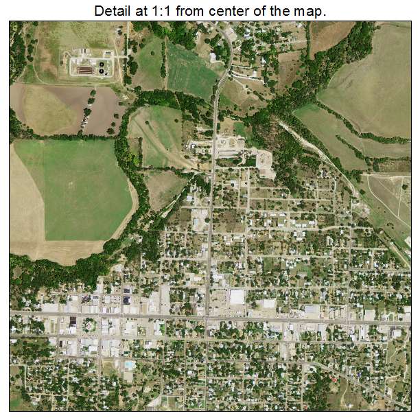 Gatesville, Texas aerial imagery detail