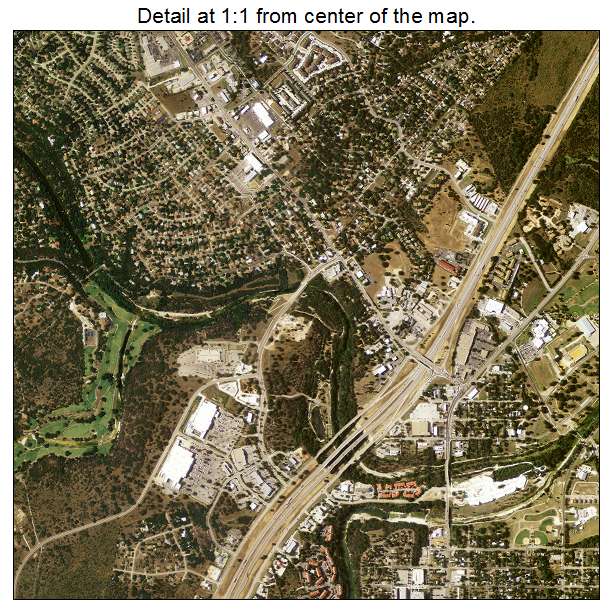Georgetown, Texas aerial imagery detail