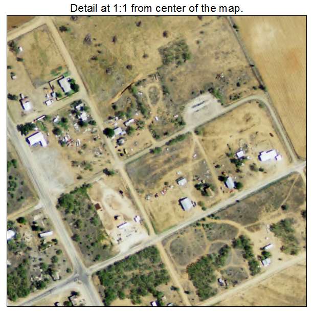 Girard, Texas aerial imagery detail