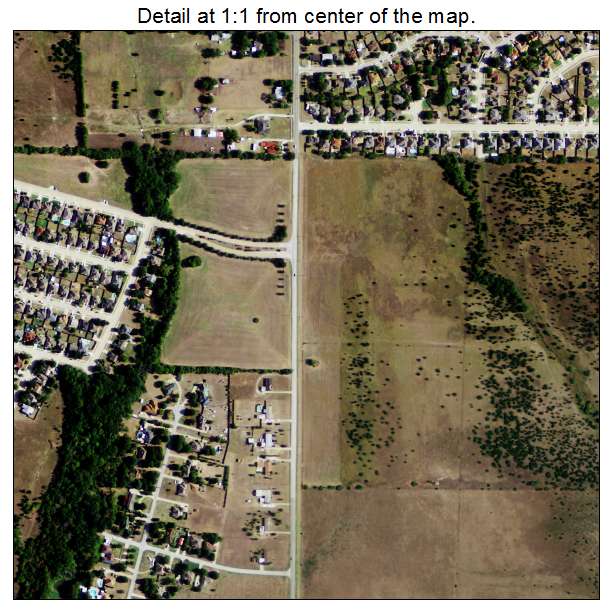 Glenn Heights, Texas aerial imagery detail