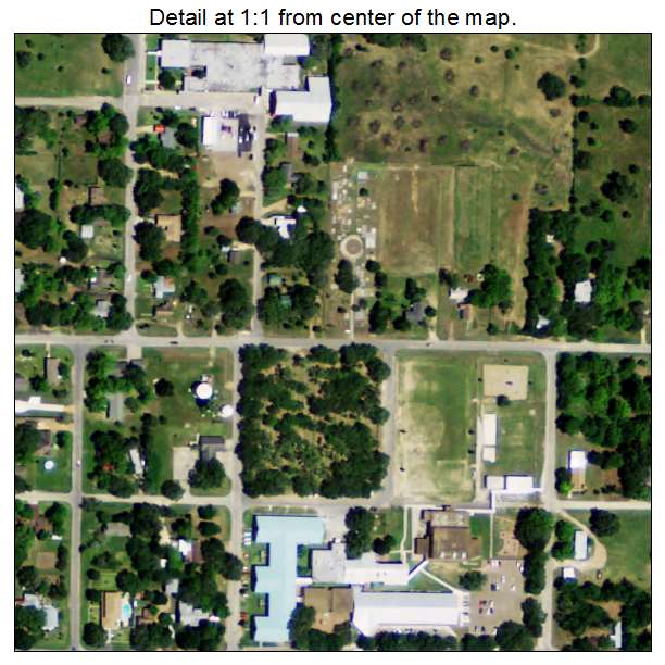 Goliad, Texas aerial imagery detail