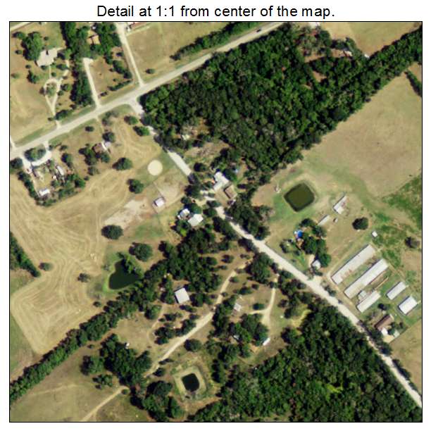 Golinda, Texas aerial imagery detail