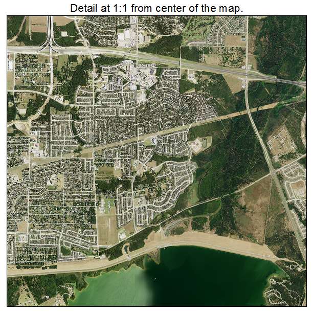 Grand Prairie, Texas aerial imagery detail