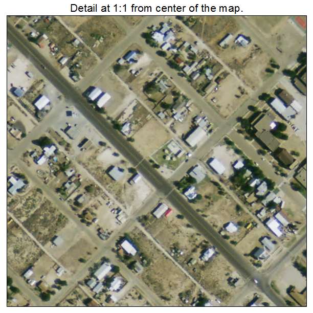 Grandfalls, Texas aerial imagery detail