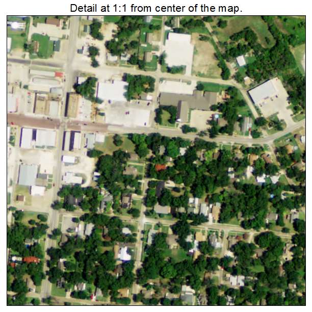 Grandview, Texas aerial imagery detail