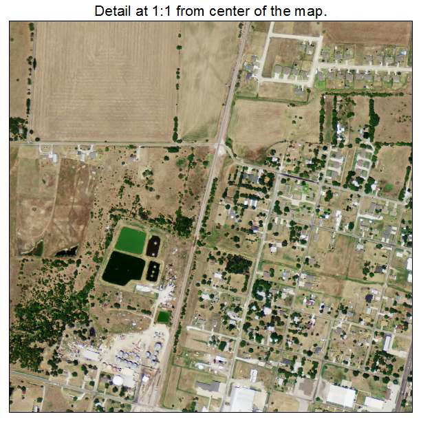 Gunter, Texas aerial imagery detail