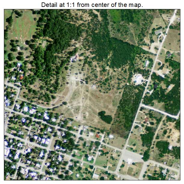 Hamilton, Texas aerial imagery detail