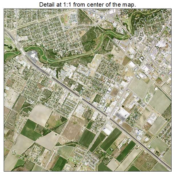 Harlingen, Texas aerial imagery detail
