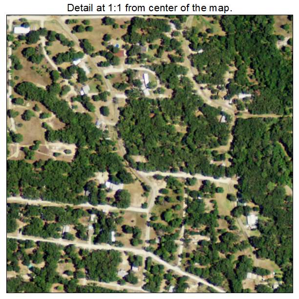 Hawk Cove, Texas aerial imagery detail