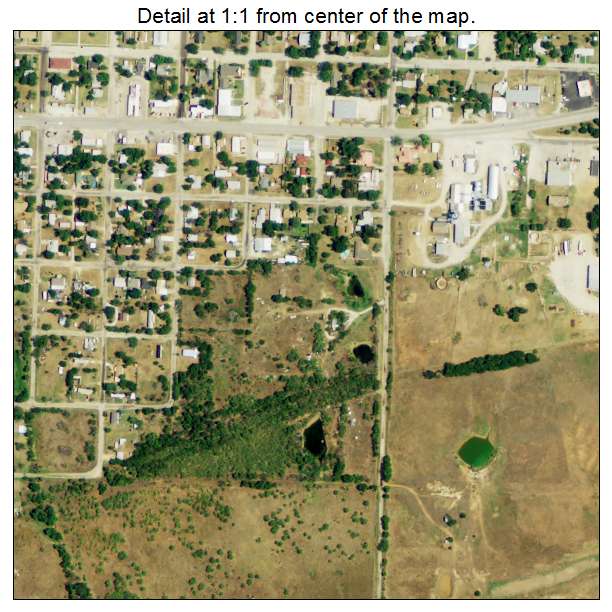 Henrietta, Texas aerial imagery detail