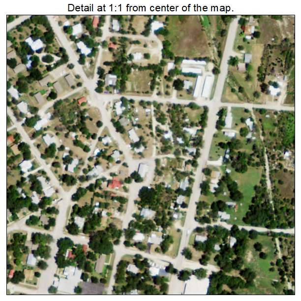 Hico, Texas aerial imagery detail