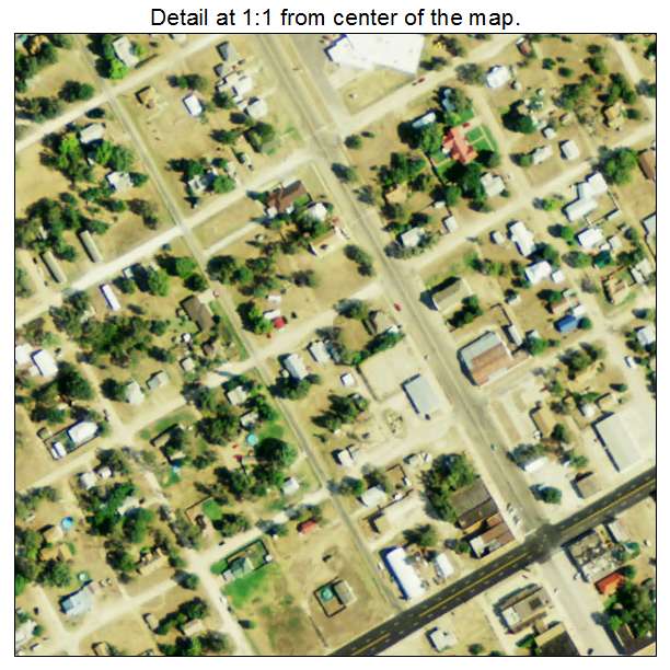 Higgins, Texas aerial imagery detail