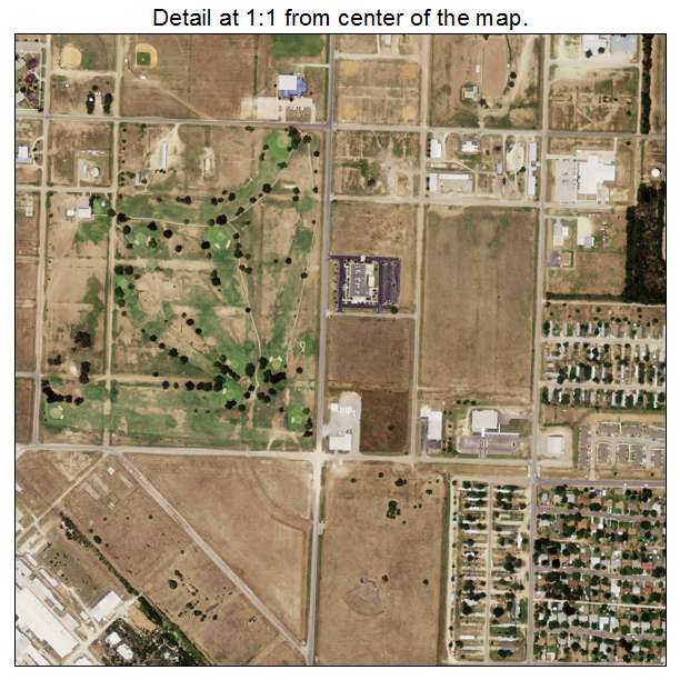 Hondo, Texas aerial imagery detail