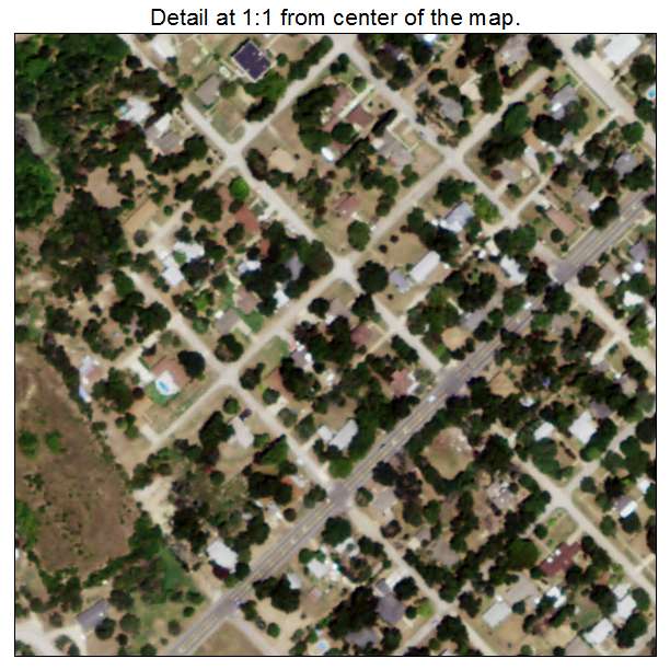 Hubbard, Texas aerial imagery detail