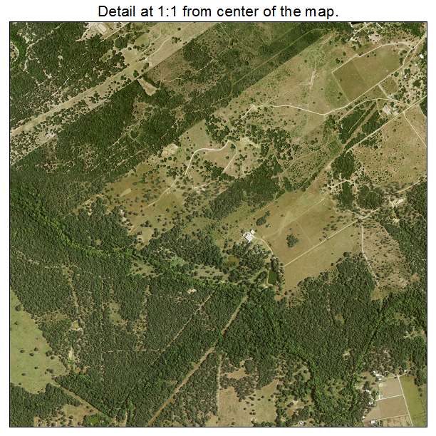 Inez, Texas aerial imagery detail
