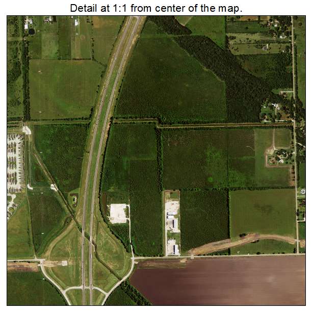 Iowa Colony, Texas aerial imagery detail