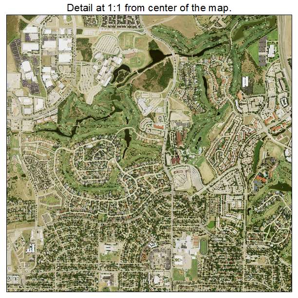 Irving, Texas aerial imagery detail