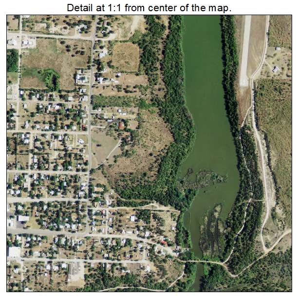 Jacksboro, Texas aerial imagery detail