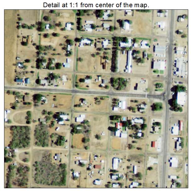 Jayton, Texas aerial imagery detail