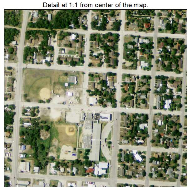 Karnes City, Texas aerial imagery detail