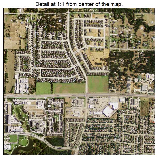 Keller, Texas aerial imagery detail