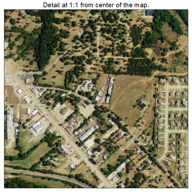 Kennedale, Texas aerial imagery detail