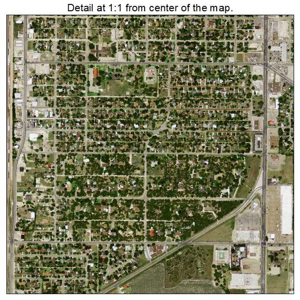 Kingsville, Texas aerial imagery detail