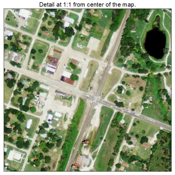 Kosse, Texas aerial imagery detail