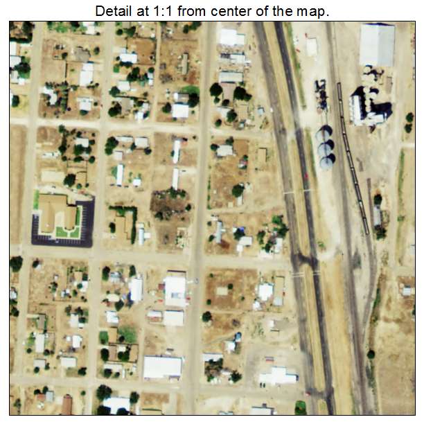 Kress, Texas aerial imagery detail
