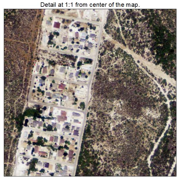 La Puerta, Texas aerial imagery detail
