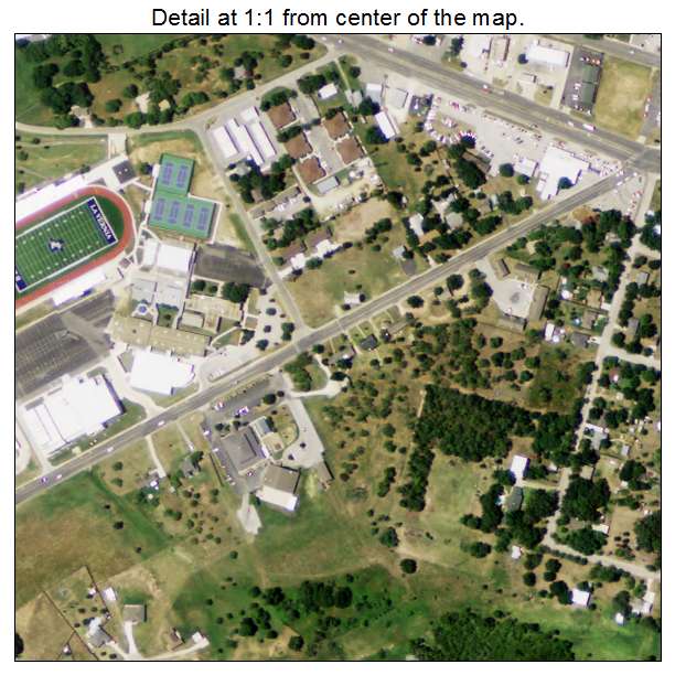 La Vernia, Texas aerial imagery detail