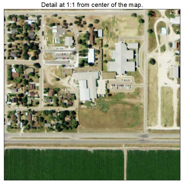La Villa, Texas aerial imagery detail