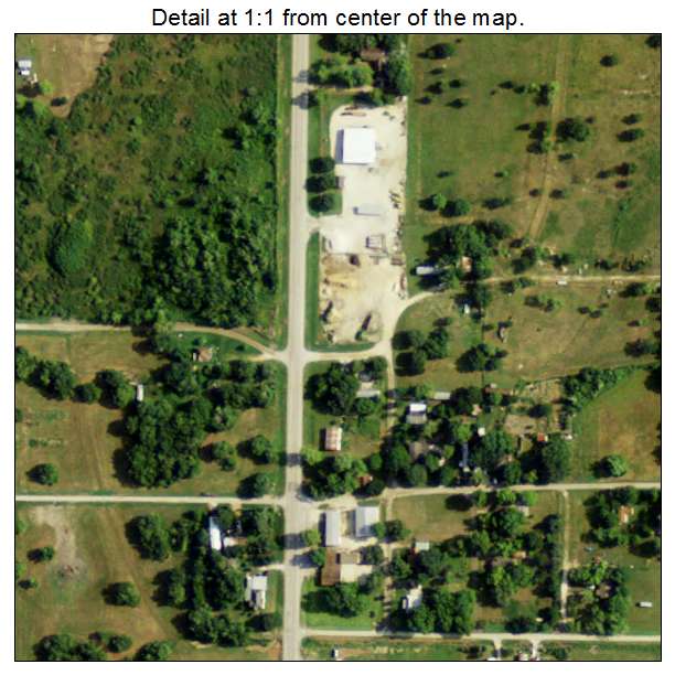 La Ward, Texas aerial imagery detail