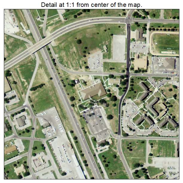 Lackland AFB, Texas aerial imagery detail