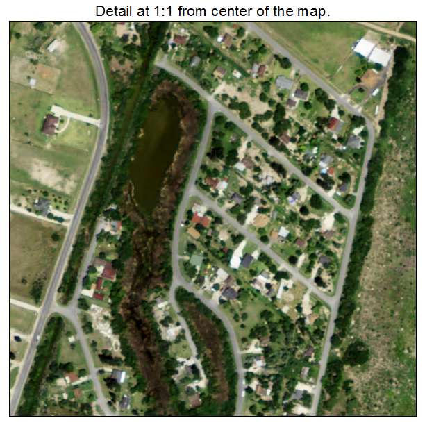 Lago, Texas aerial imagery detail