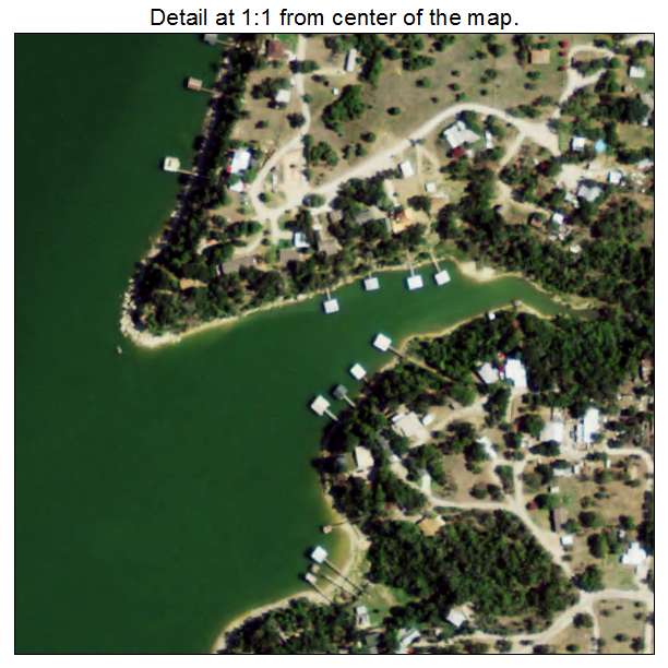 Lake Bridgeport, Texas aerial imagery detail