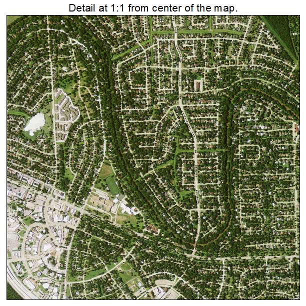 Lake Jackson, Texas aerial imagery detail