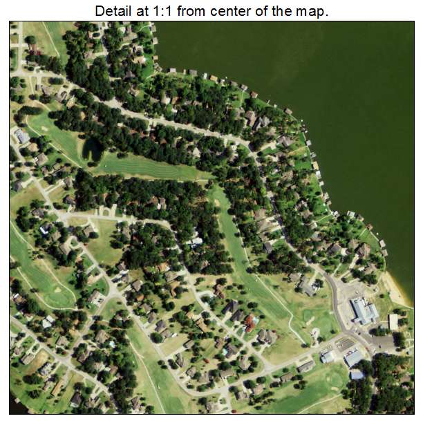 Lake Kiowa, Texas aerial imagery detail