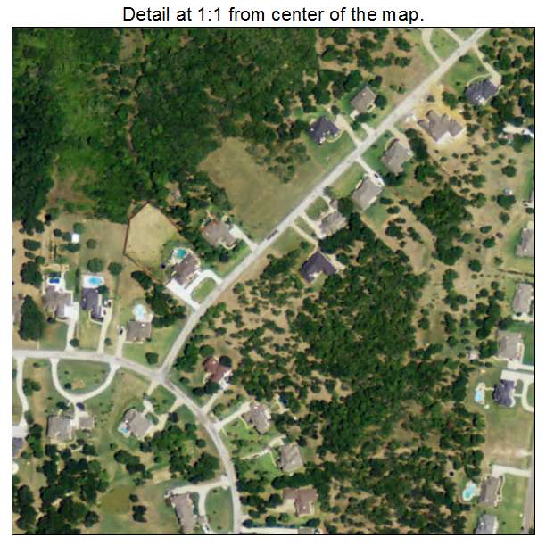 Lakewood Village, Texas aerial imagery detail