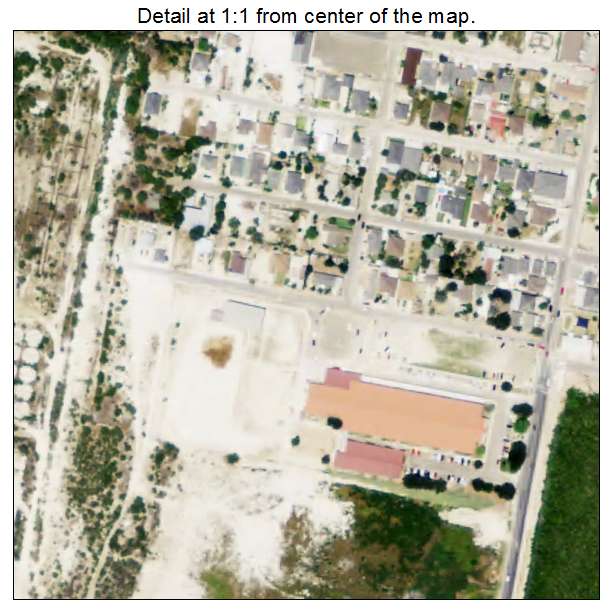 Las Lomas, Texas aerial imagery detail