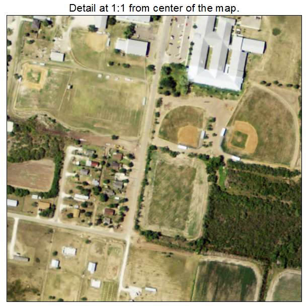 Lasara, Texas aerial imagery detail