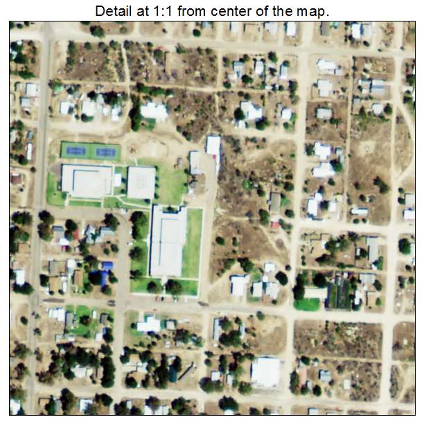 Lefors, Texas aerial imagery detail