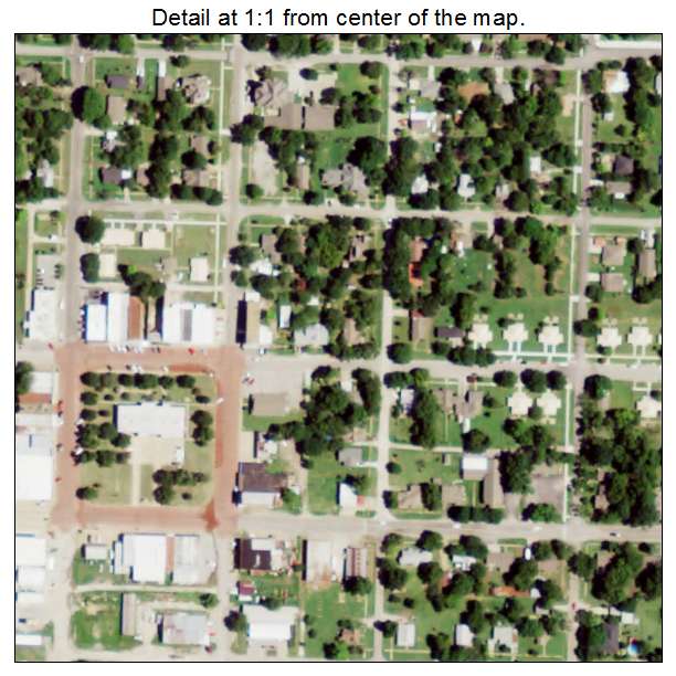 Leonard, Texas aerial imagery detail