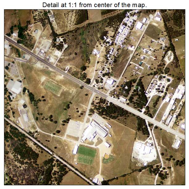 Liberty Hill, Texas aerial imagery detail