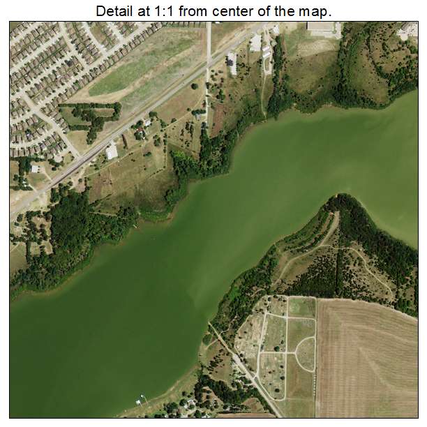 Little Elm, Texas aerial imagery detail
